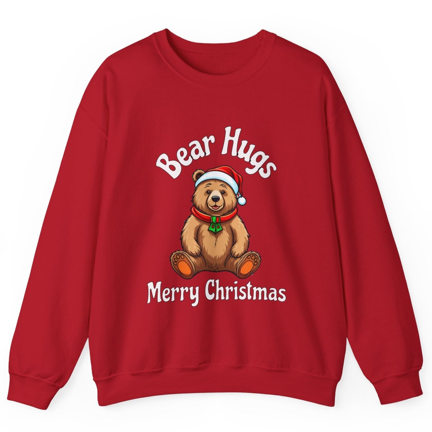 Bear Hugs Christmas Unisex Heavy Blend™ Crewneck Sweatshirt by Java Good Coffee