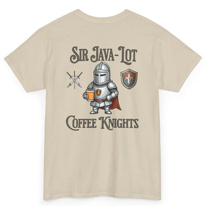 Sir Java-Lot Coffee Knights Unisex Heavy Cotton Tee by Java Good Coffee