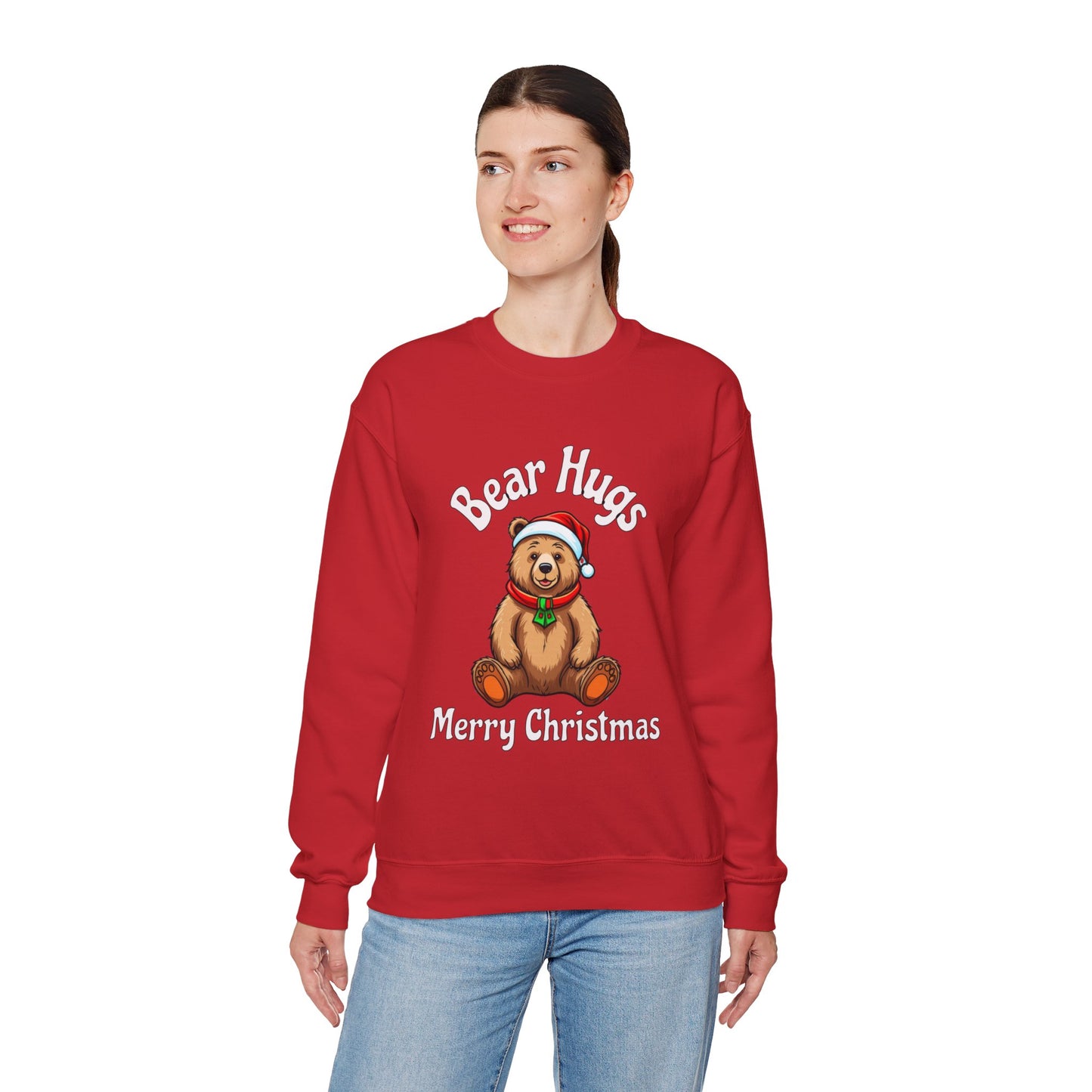 Bear Hugs Christmas Unisex Heavy Blend™ Crewneck Sweatshirt