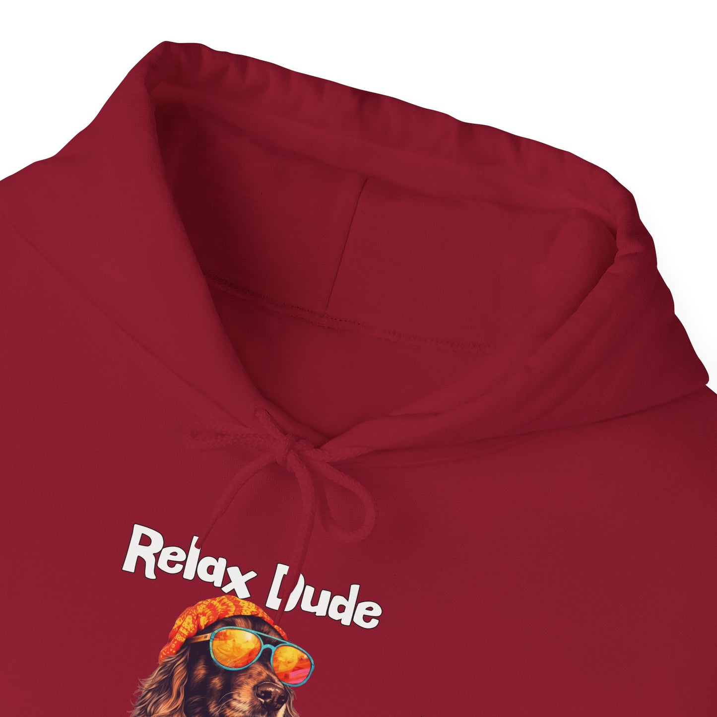 Relax Dude Have Some Coffee Unisex Heavy Blend™ Hooded Sweatshirt