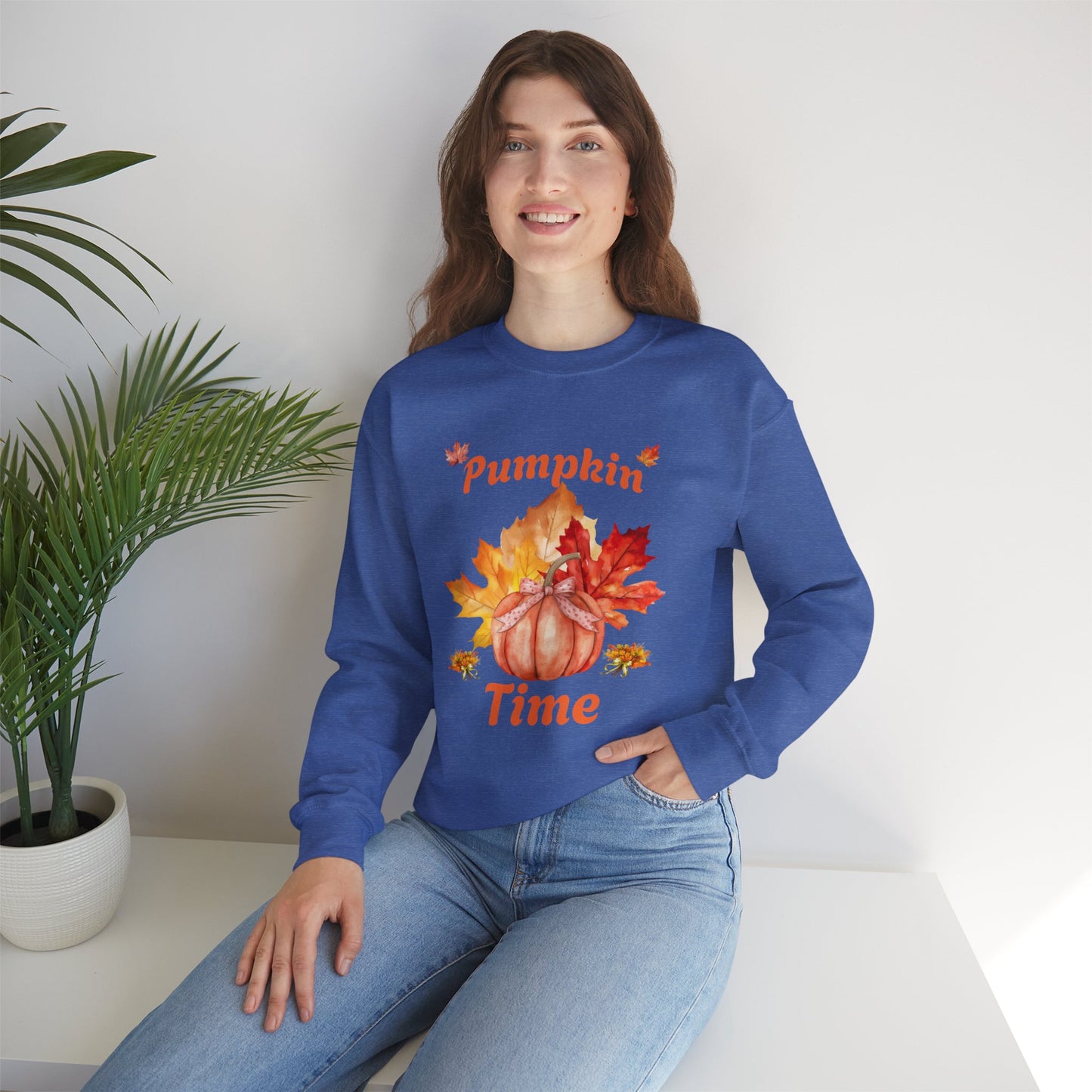 Pumpkin Time Unisex Heavy Blend™ Crewneck Sweatshirt