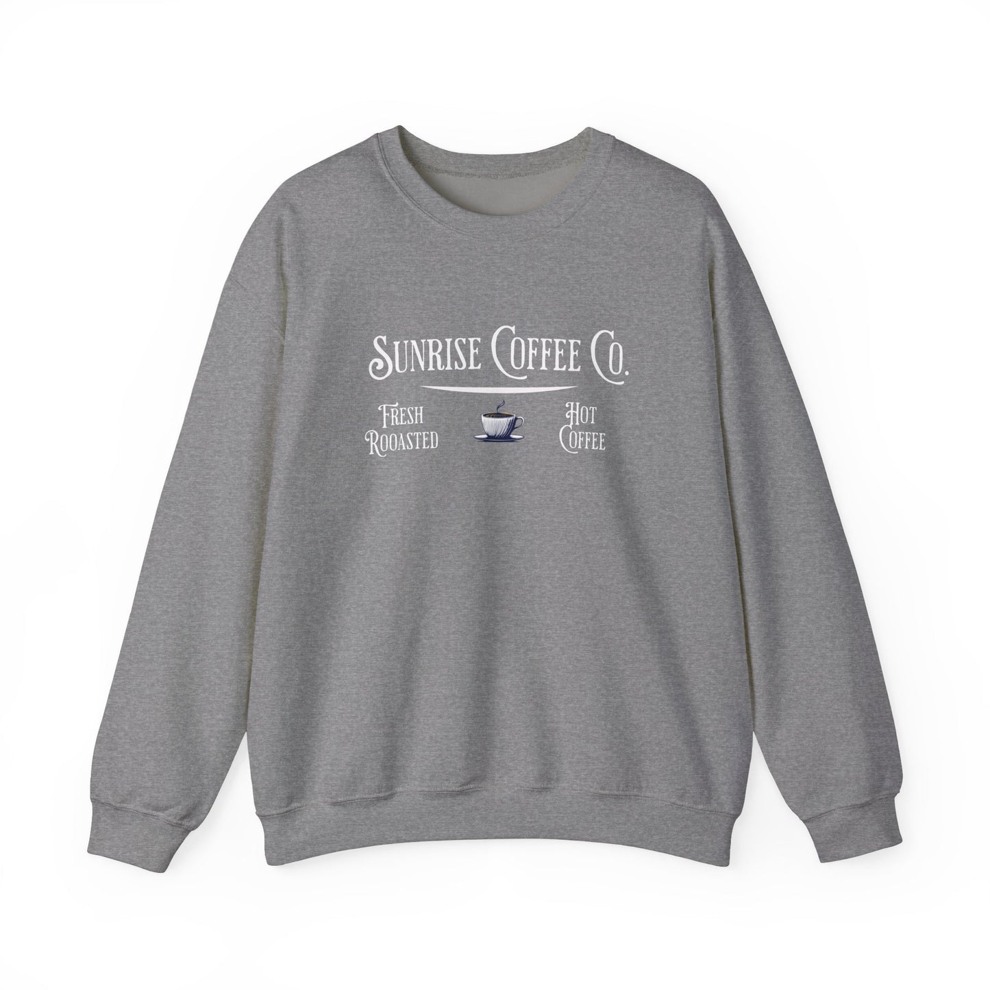 Sunrise Coffee Co. Unisex Heavy Blend™ Crewneck Sweatshirt at Java Good Coffee