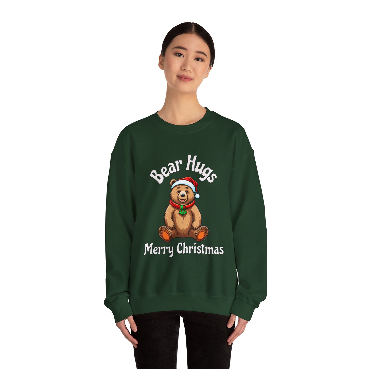 Bear Hugs Christmas Unisex Heavy Blend™ Crewneck Sweatshirt