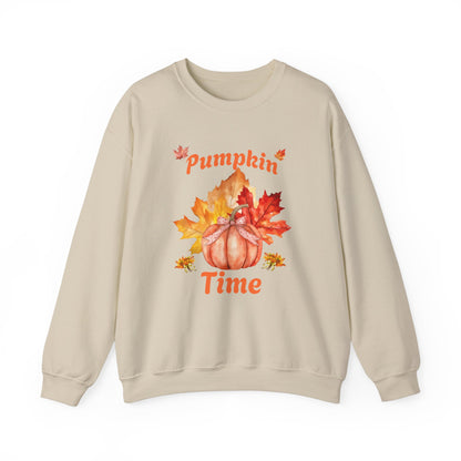 Pumpkin Time Unisex Heavy Blend™ Crewneck Sweatshirt at Java Good Coffee