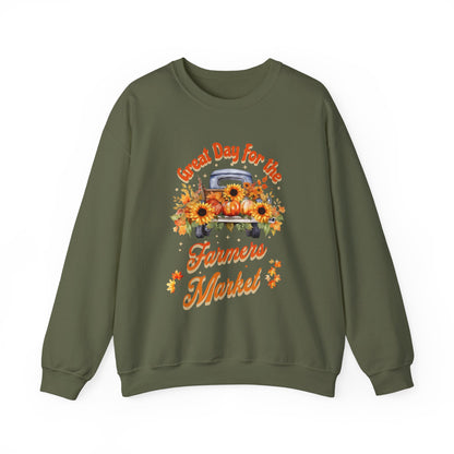 Farmers Market Unisex Heavy Blend™ Crewneck Sweatshirt -by Java Good Coffee