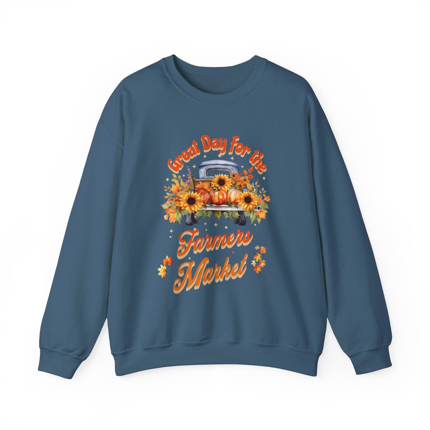 Farmers Market Unisex Heavy Blend™ Crewneck Sweatshirt at Java Good Coffee