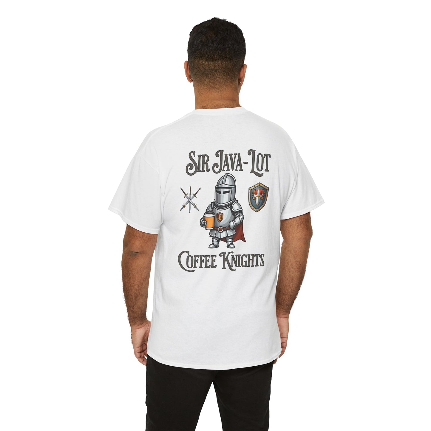 Sir Java-Lot Coffee Knights Unisex Heavy Cotton Tee
