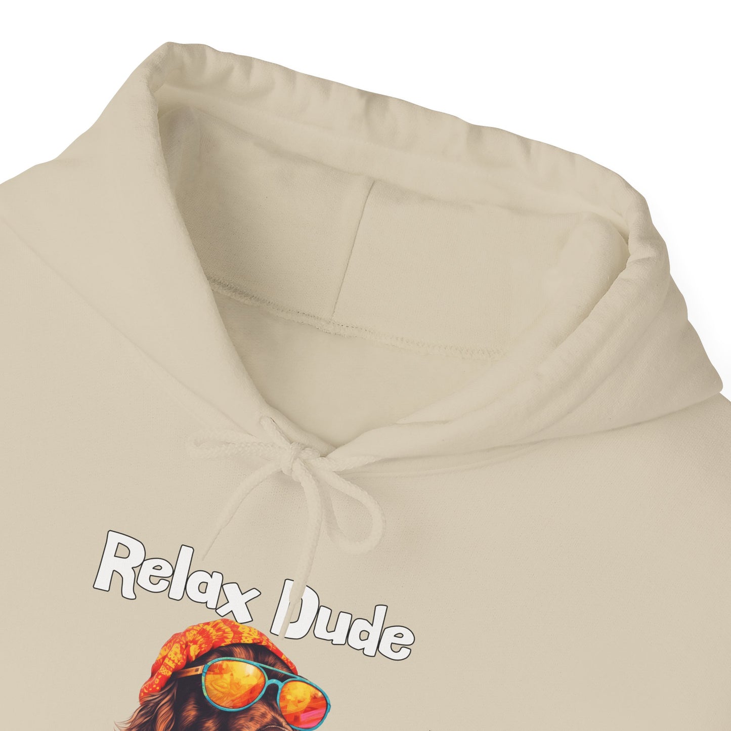 Relax Dude Have Some Coffee Unisex Heavy Blend™ Hooded Sweatshirt