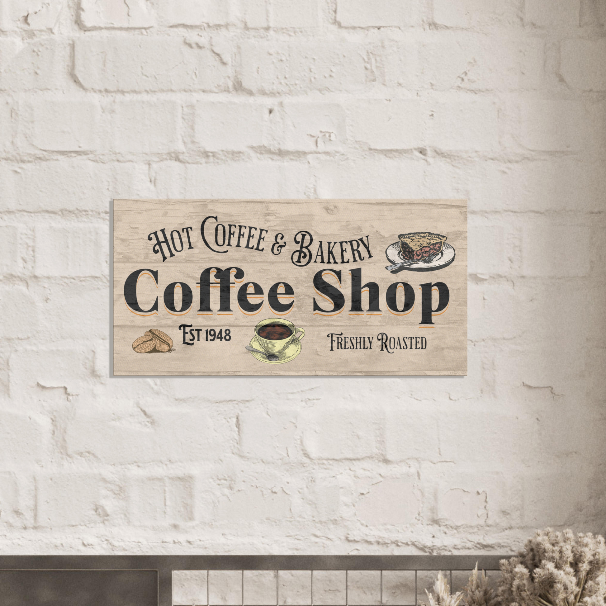 Coffee Shop & Bakery Canvas Wall Prints  Java Good Coffee