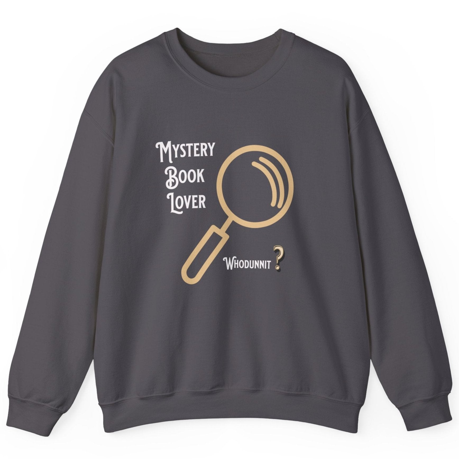 Mystery Book Lover Unisex Heavy Blend™ Crewneck Sweatshirt by Java Good Coffee