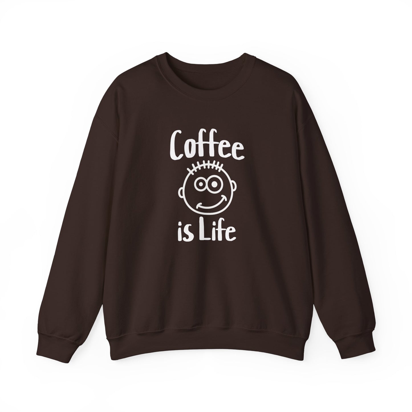 Coffee is Life Unisex Heavy Blend™ Crewneck Sweatshirt at Java Good Coffee