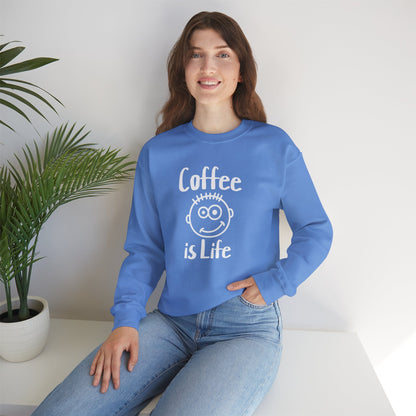 Coffee is Life Unisex Heavy Blend™ Crewneck Sweatshirt