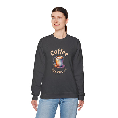 Coffee Yes Please Unisex Heavy Blend™ Crewneck Sweatshirt