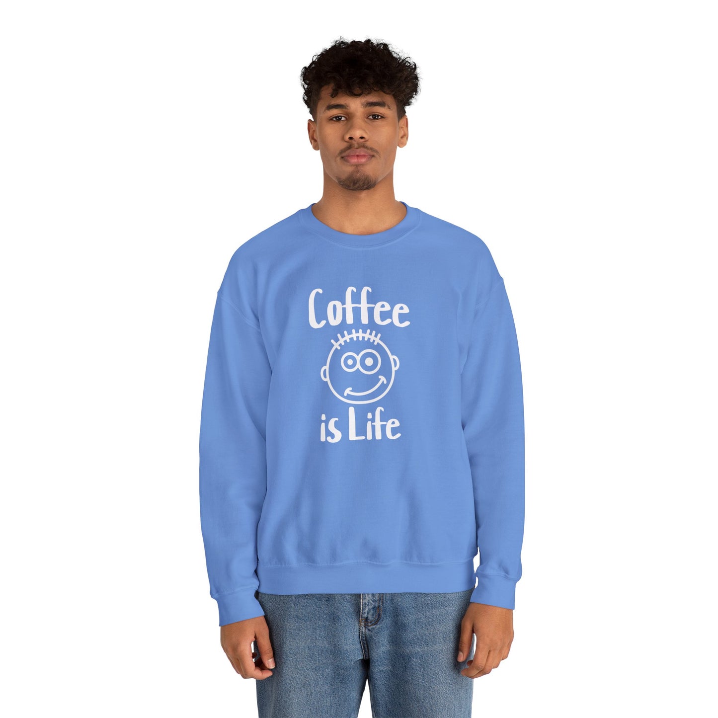 Coffee is Life Unisex Heavy Blend™ Crewneck Sweatshirt