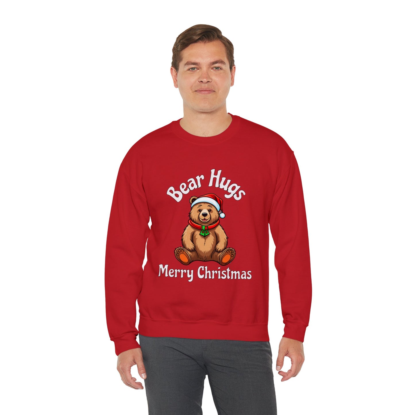 Bear Hugs Christmas Unisex Heavy Blend™ Crewneck Sweatshirt