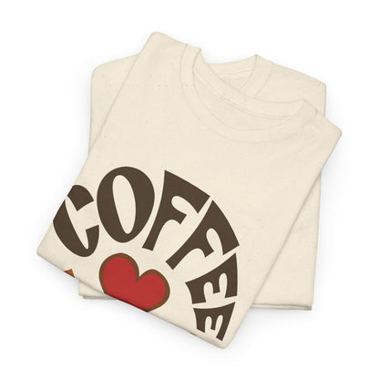 Coffee Lover Tee — Retro Heart Coffee Graphic Shirt