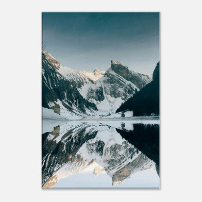 Winter Reflection Canvas Wall Print by Java Good Coffee