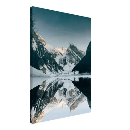 Winter Reflection Canvas Wall Print  Java Good Coffee