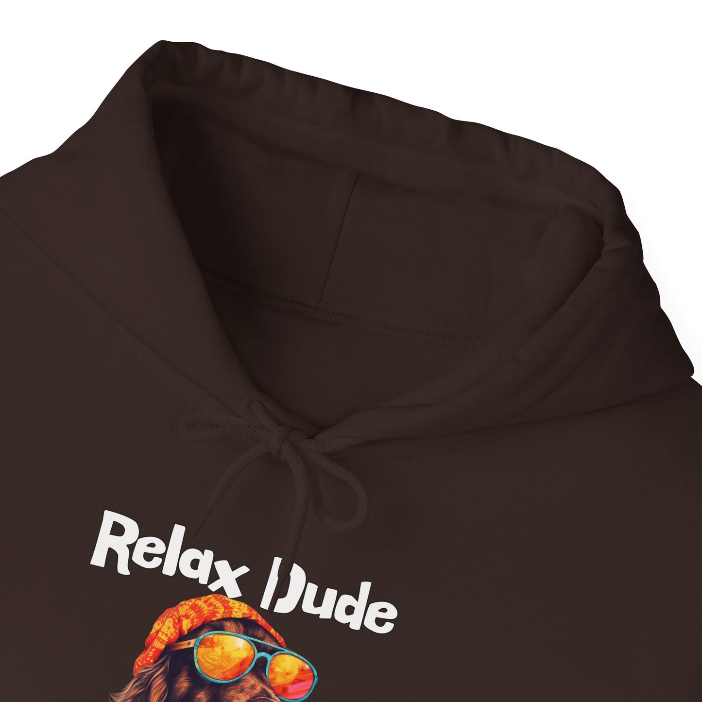 Relax Dude Have Some Coffee Unisex Heavy Blend™ Hooded Sweatshirt