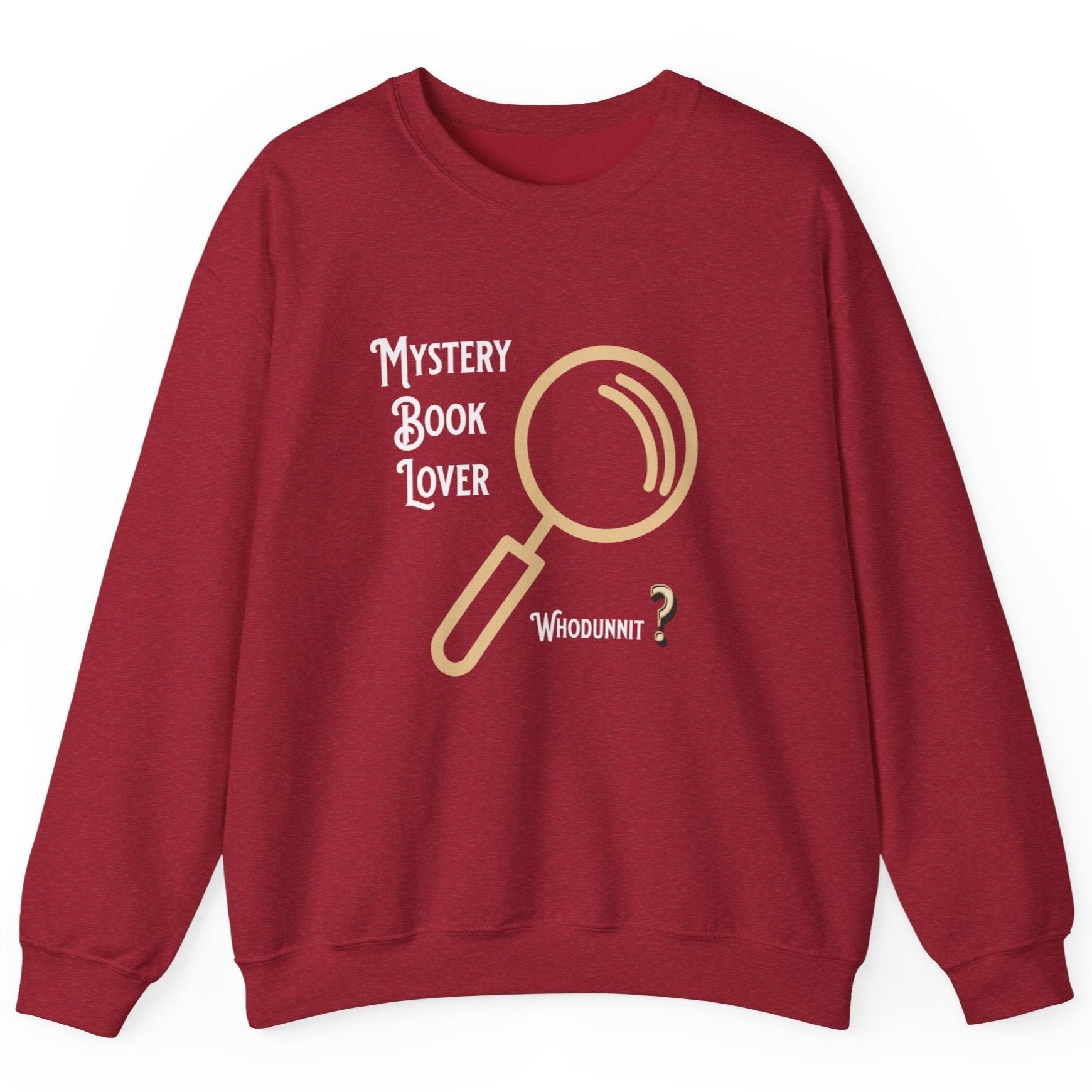 Mystery Book Lover Unisex Heavy Blend™ Crewneck Sweatshirt by Java Good Coffee