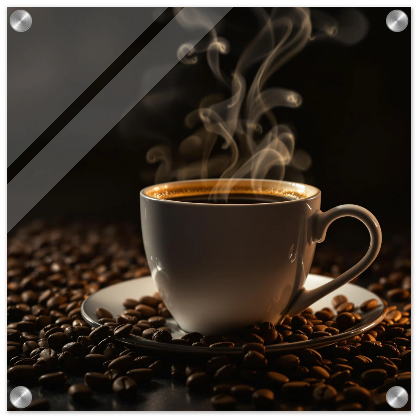  Mornings First Cup Acrylic Wall Print at Java Good Coffee