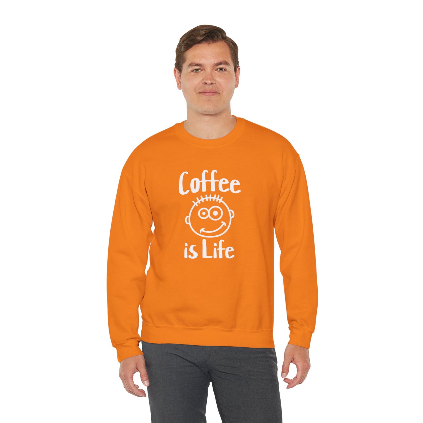 Coffee is Life Unisex Heavy Blend™ Crewneck Sweatshirt