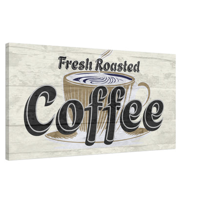 Fresh Roasted Coffee Large Canvas Wall Print Java Good Coffee