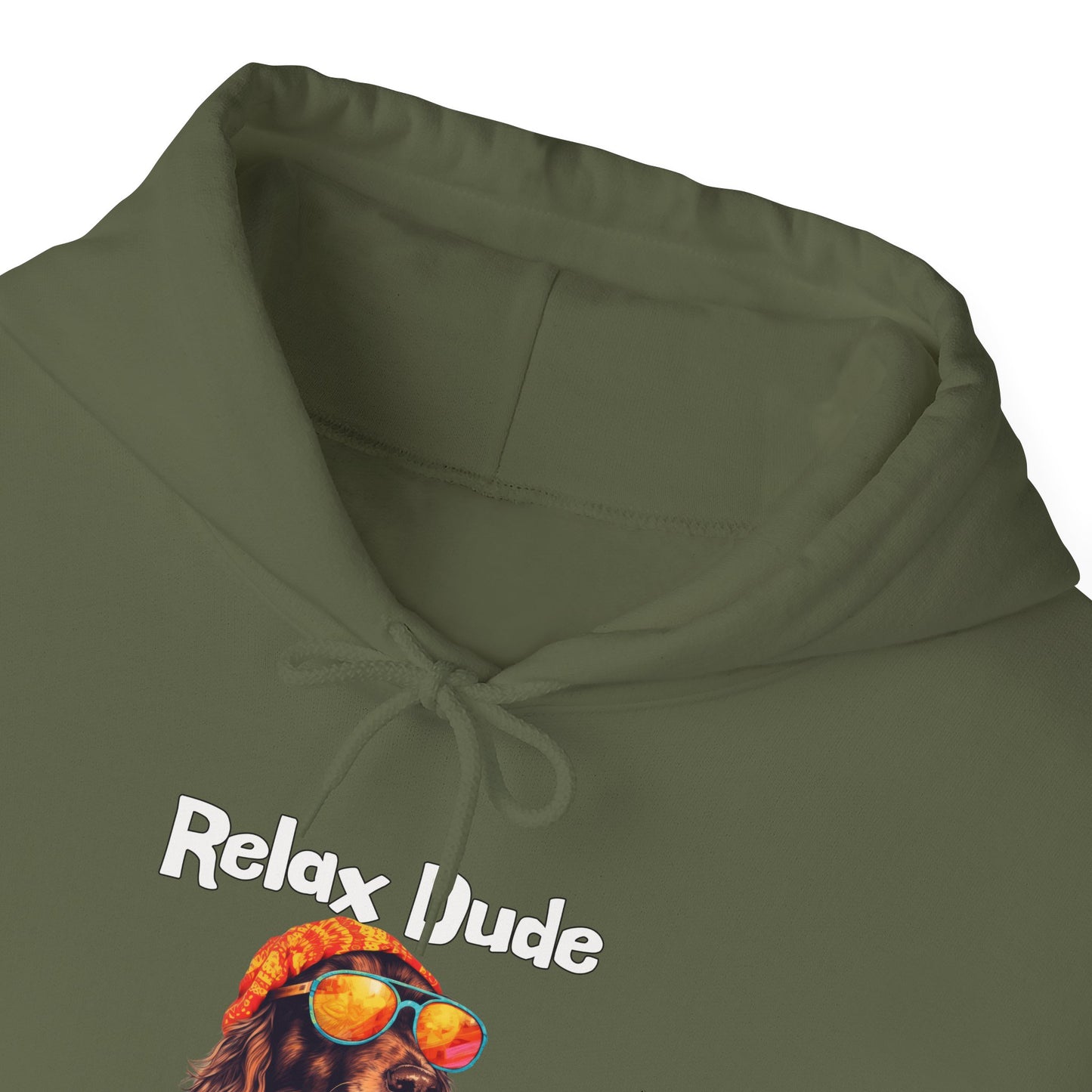 Relax Dude Have Some Coffee Unisex Heavy Blend™ Hooded Sweatshirt