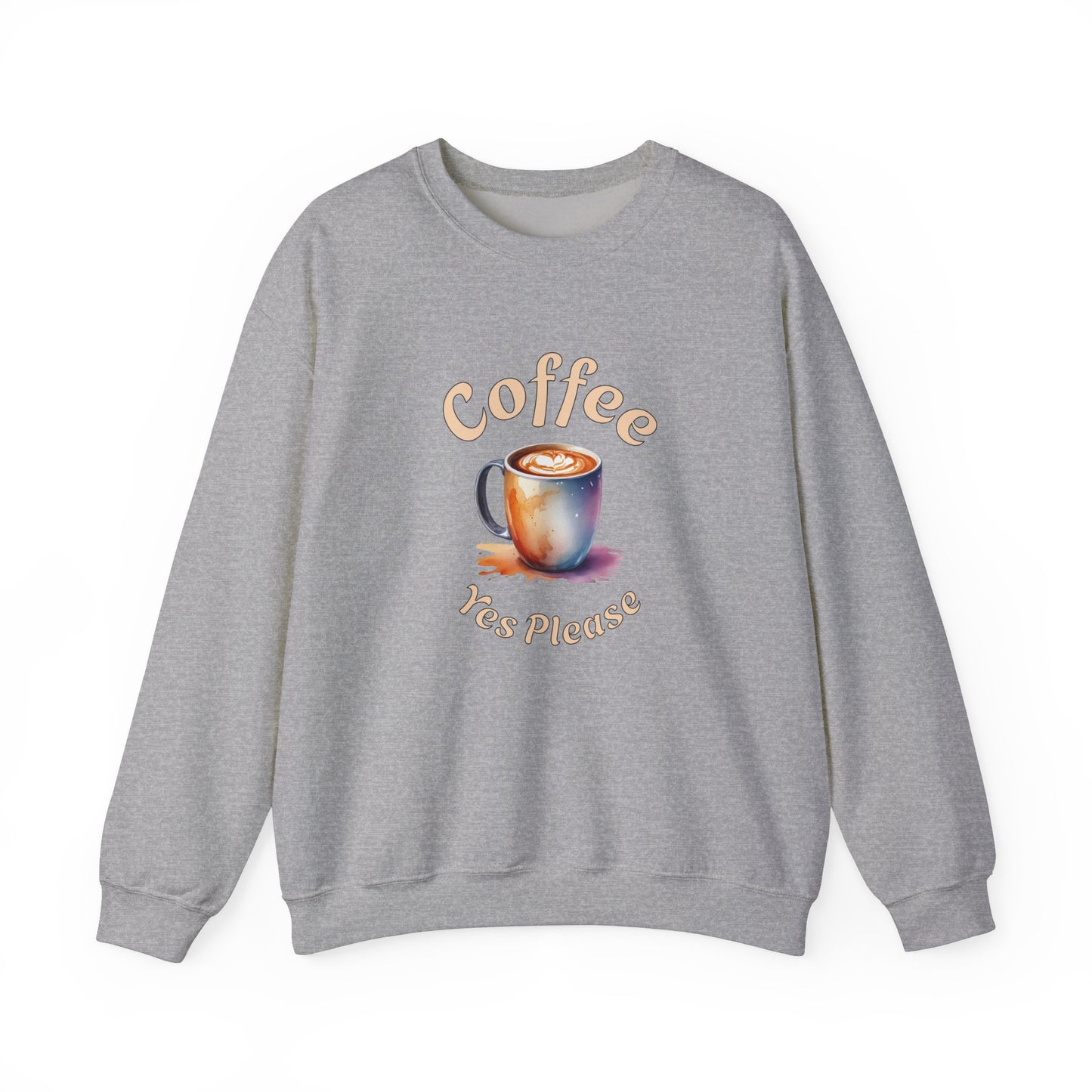 Coffee Yes Please Unisex Heavy Blend™ Crewneck Sweatshirt -by Java Good Coffee