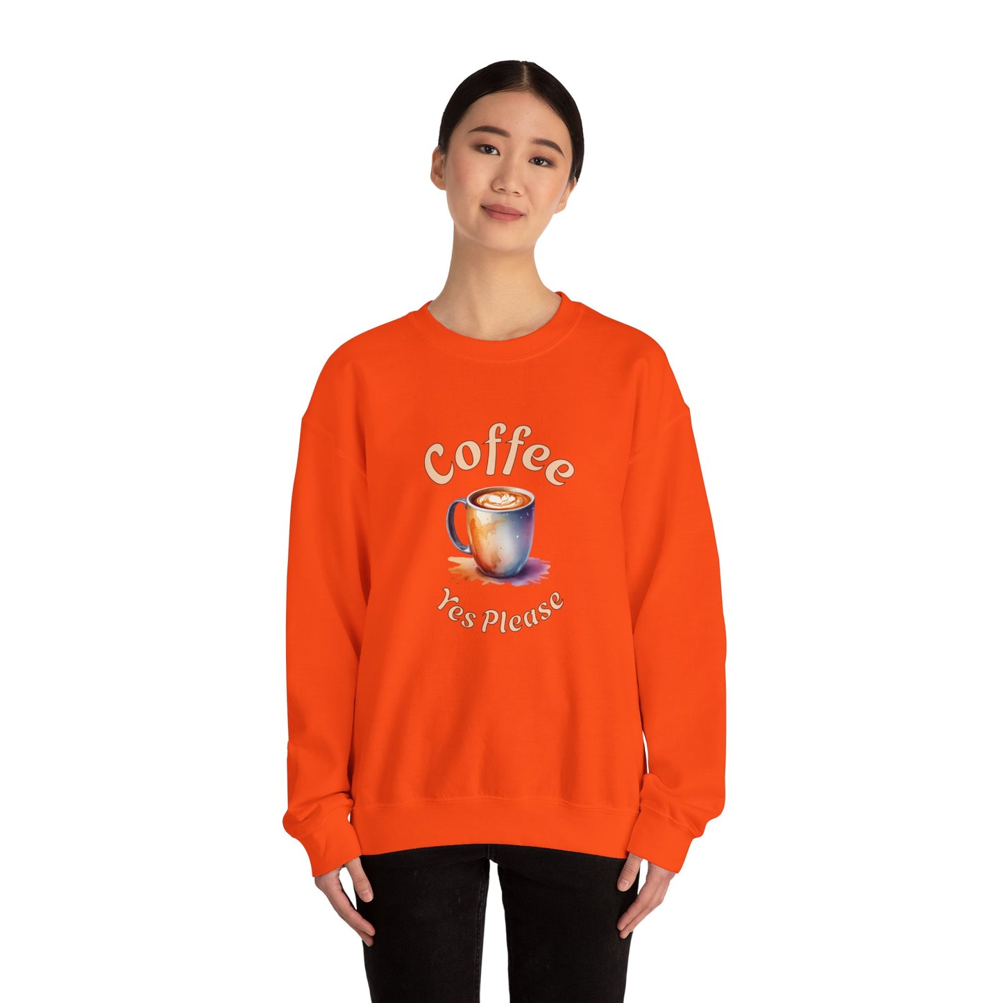 Coffee Yes Please Unisex Heavy Blend™ Crewneck Sweatshirt