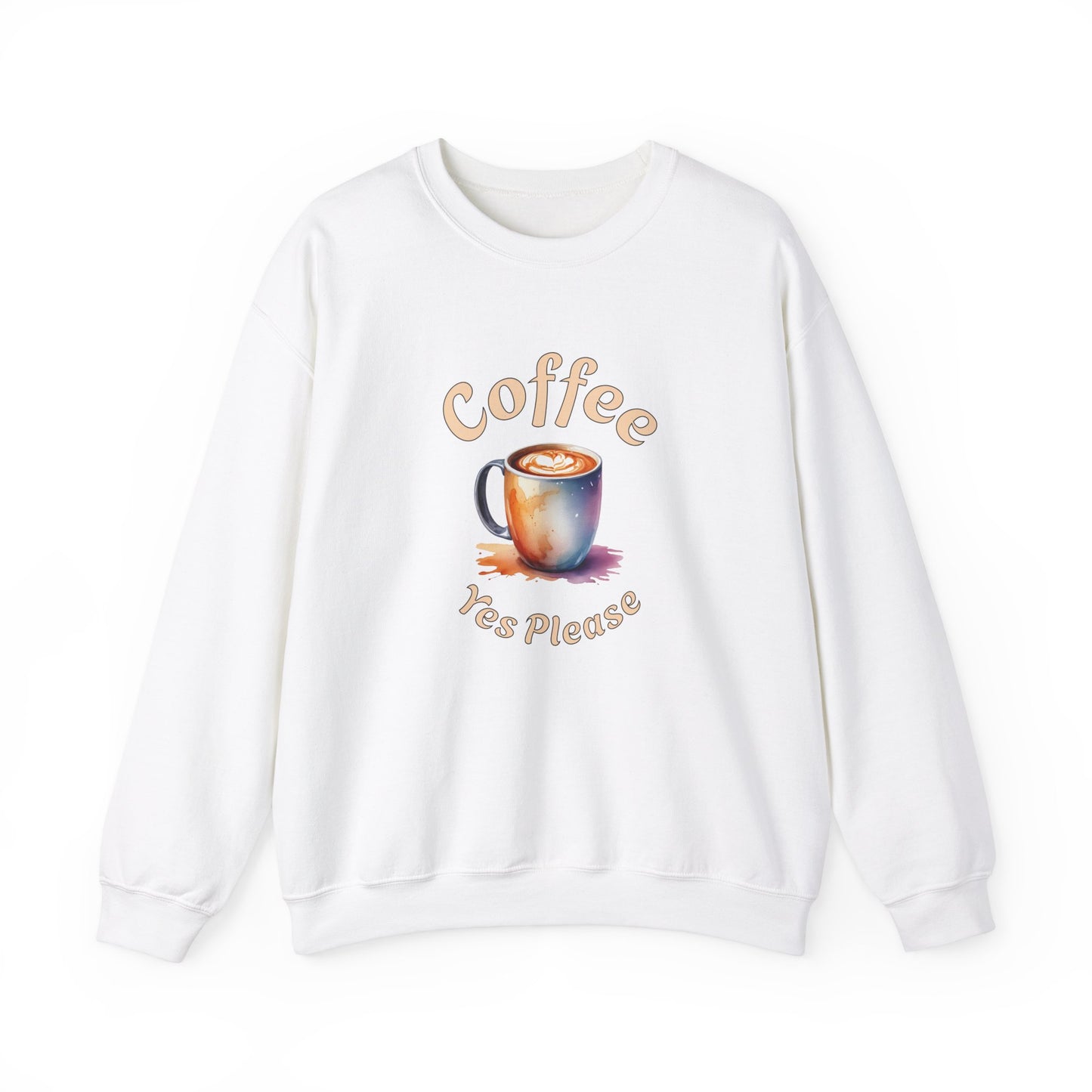 Coffee Yes Please Unisex Heavy Blend™ Crewneck Sweatshirt - Java Good Coffee