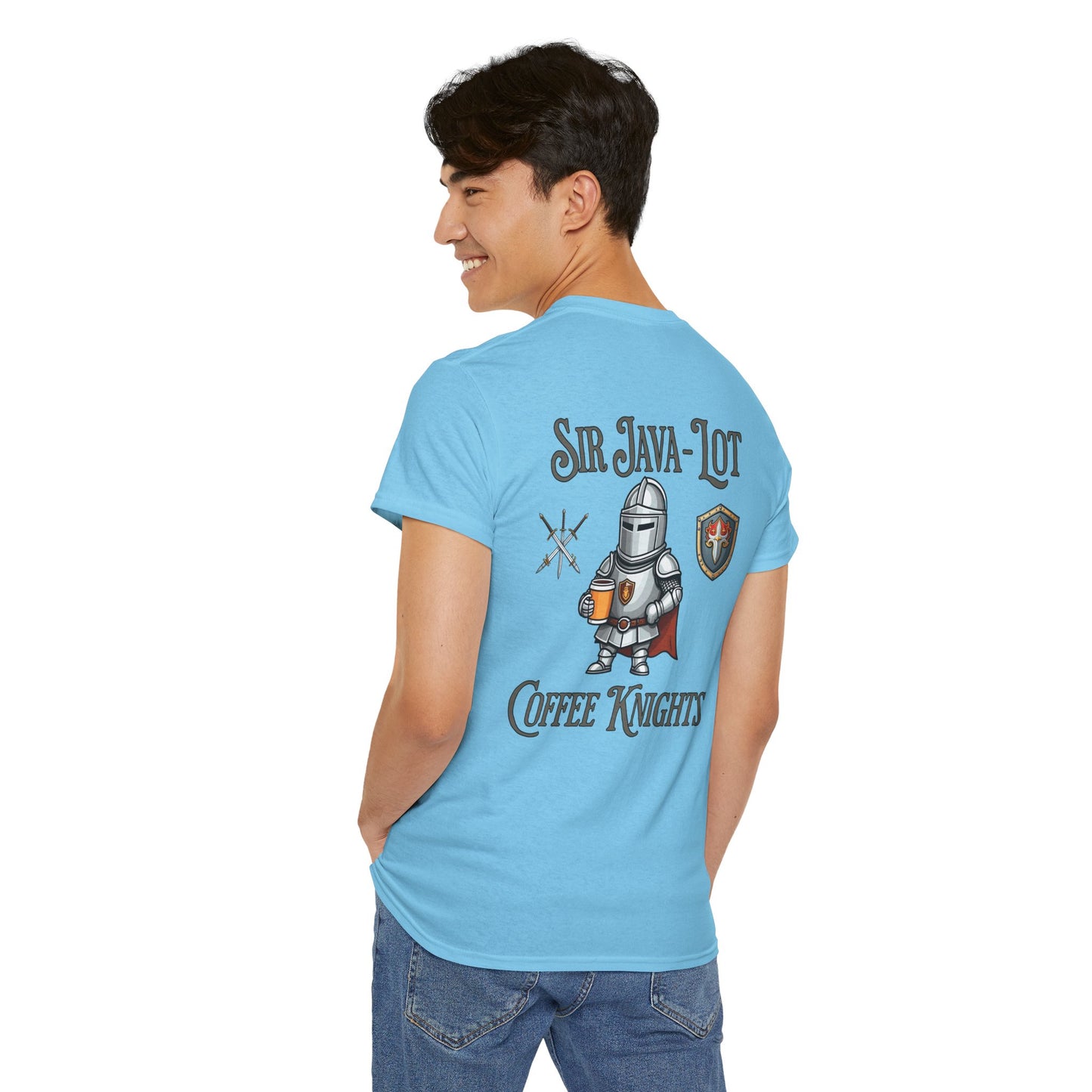 Sir Java-Lot Coffee Knights Unisex Heavy Cotton Tee