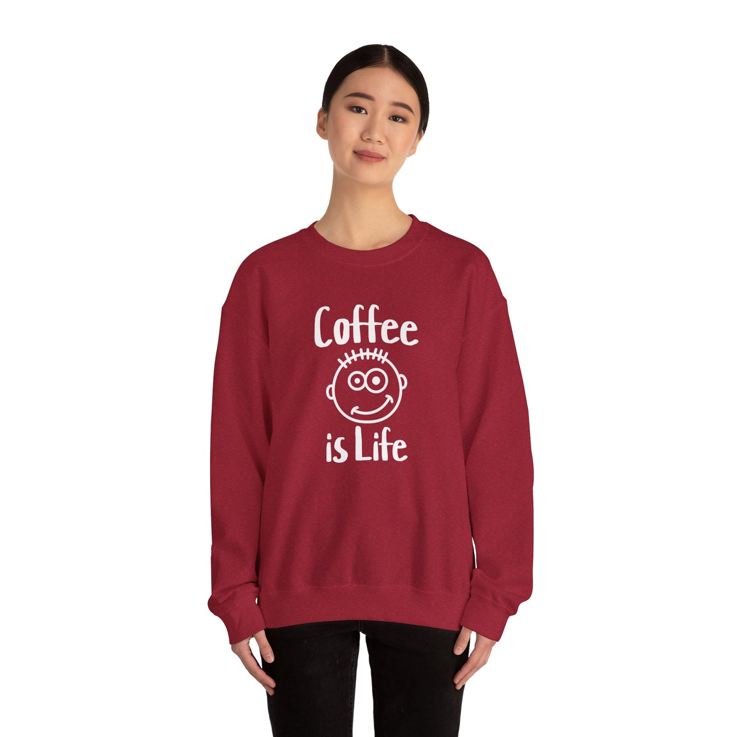 Coffee is Life Unisex Heavy Blend™ Crewneck Sweatshirt