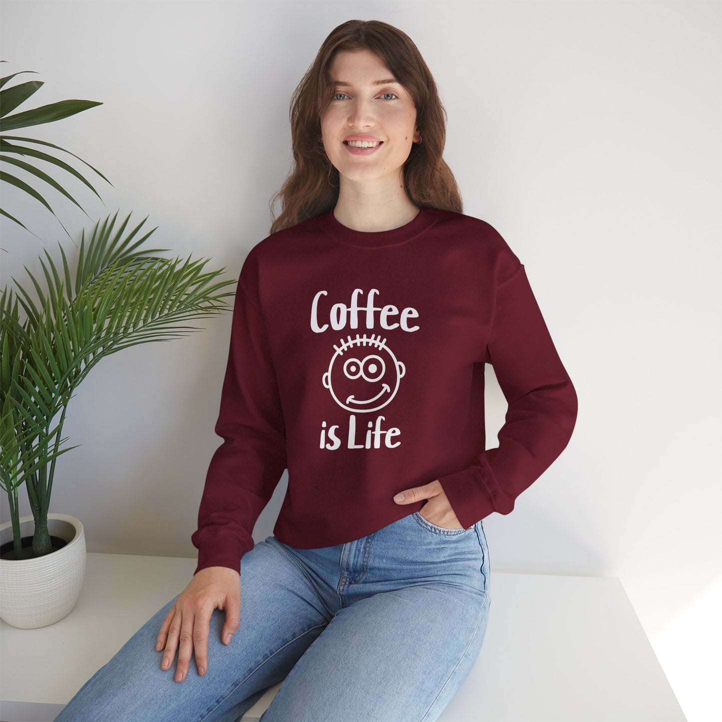 Coffee is Life Unisex Heavy Blend™ Crewneck Sweatshirt