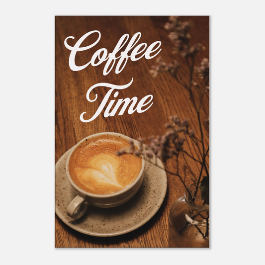 It's Coffee Time Canvas Wall Print by Java Good Coffee
