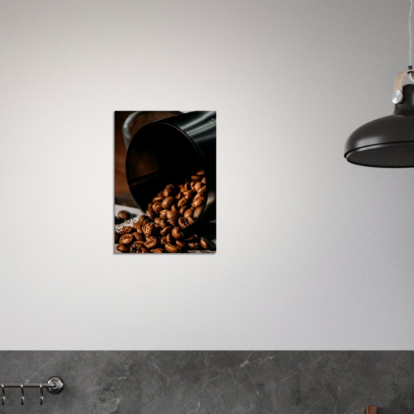 Spilled Beans Canvas Wall Print -Java Good Coffee