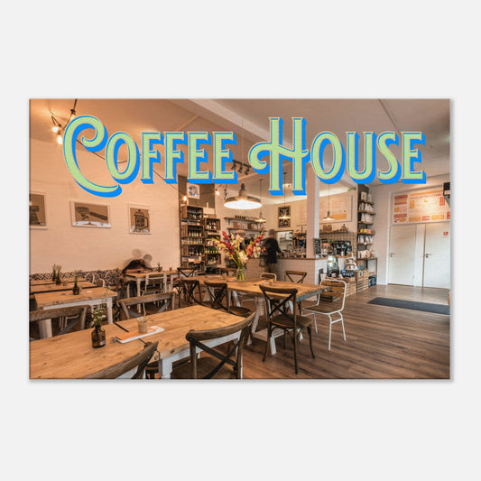 Coffee House Shop Canvas Wall Print by Java Good Coffee