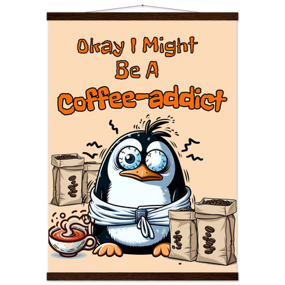 Coffee Addict Premium Matte Paper Poster with Hanger at Java Good Coffee