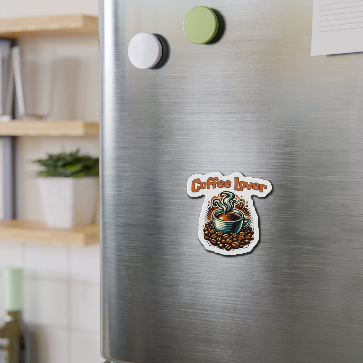 Coffee Lover Die-Cut Magnet - Perfect Gift for Coffee Enthusiasts