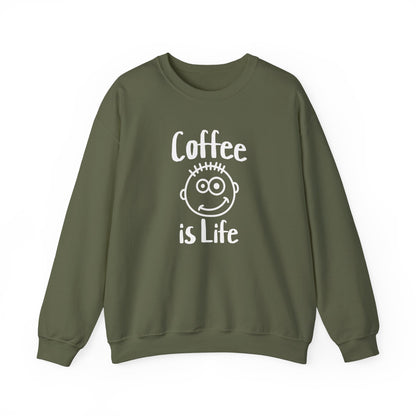 Coffee is Life Unisex Heavy Blend™ Crewneck Sweatshirt at Java Good Coffee