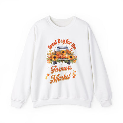 Farmers Market Unisex Heavy Blend™ Crewneck Sweatshirt - Java Good Coffee