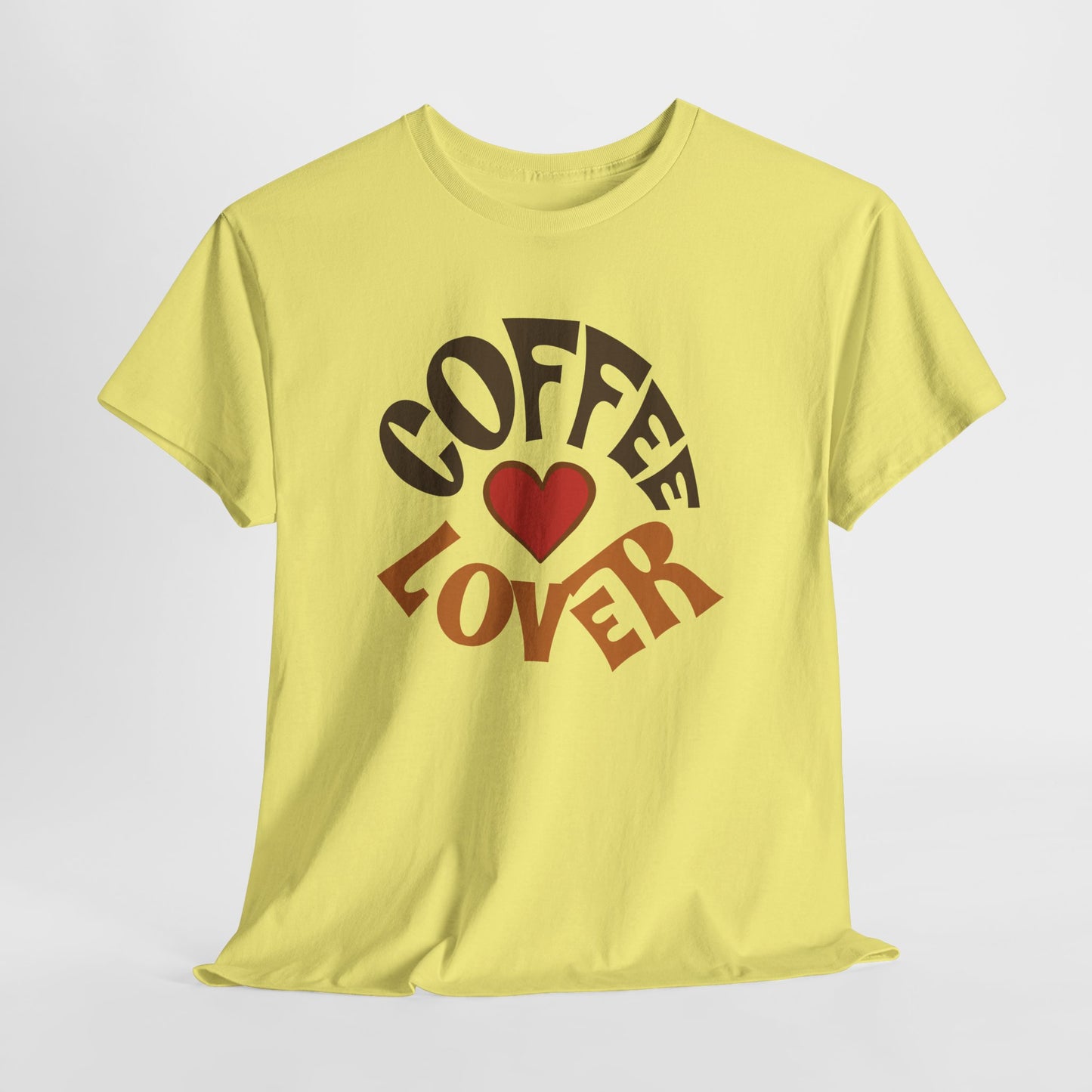 Coffee Lover Tee — Retro Heart Coffee Graphic Shirt