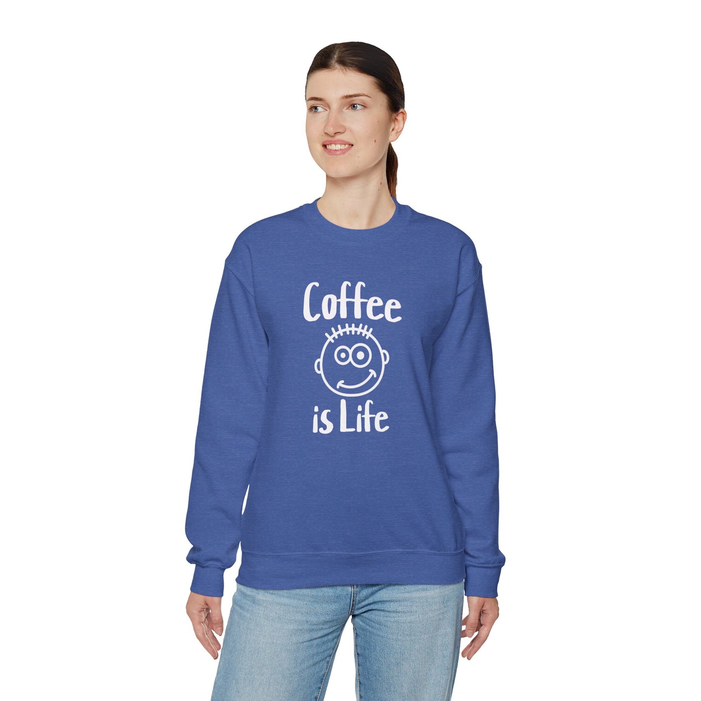 Coffee is Life Unisex Heavy Blend™ Crewneck Sweatshirt