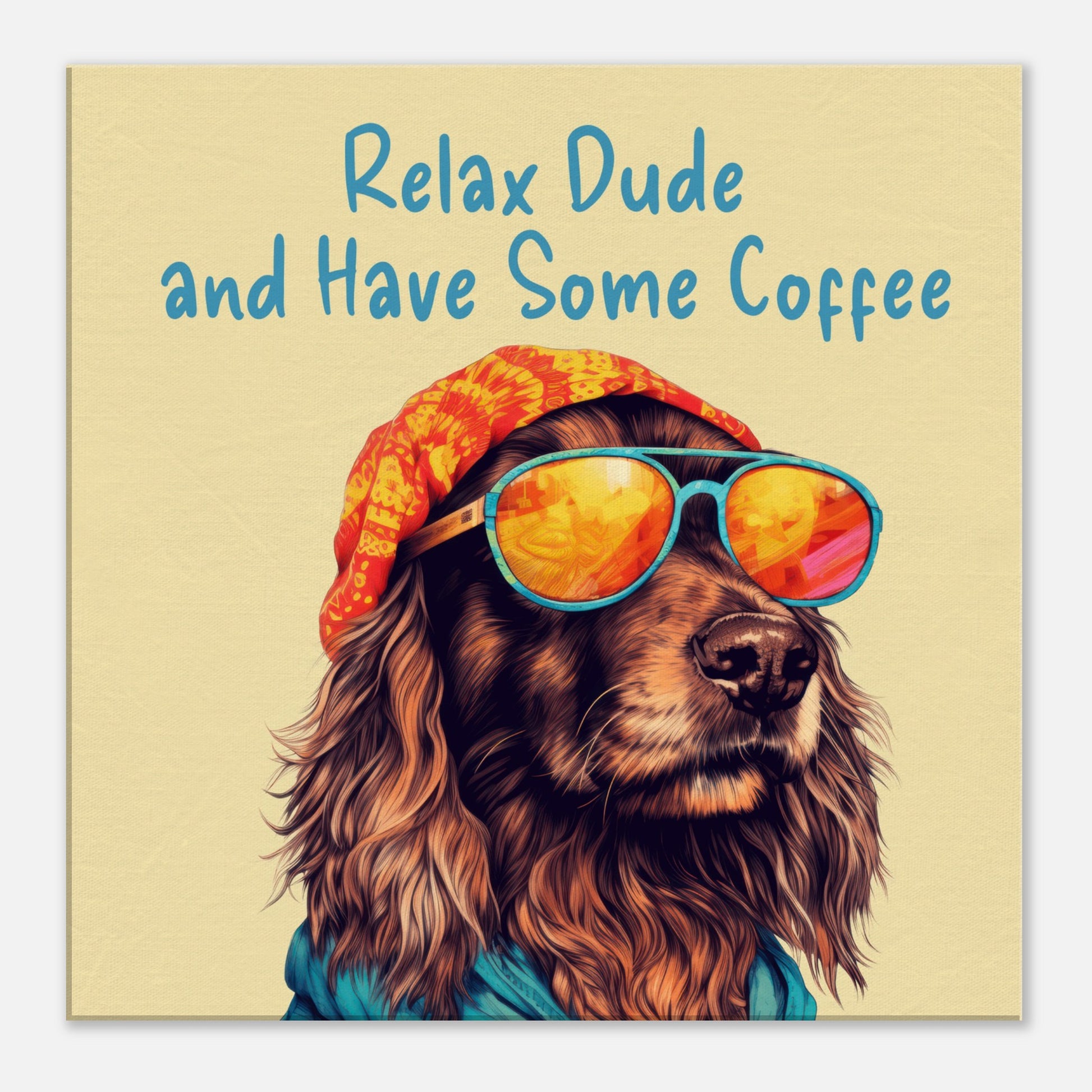 Relax Dude Canvas Wall Print at Java Good Coffee