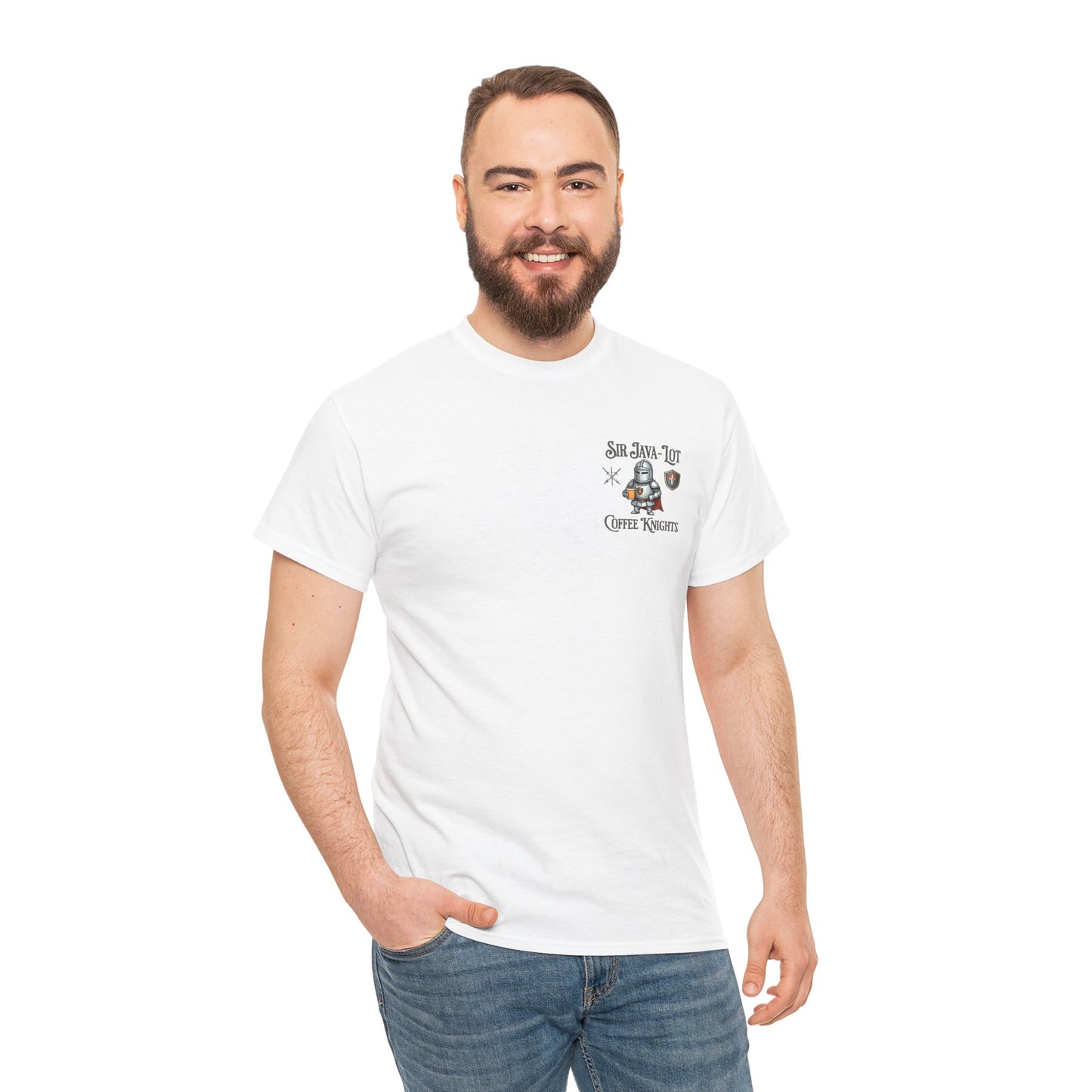 Sir Java-Lot Coffee Knights Unisex Heavy Cotton Tee