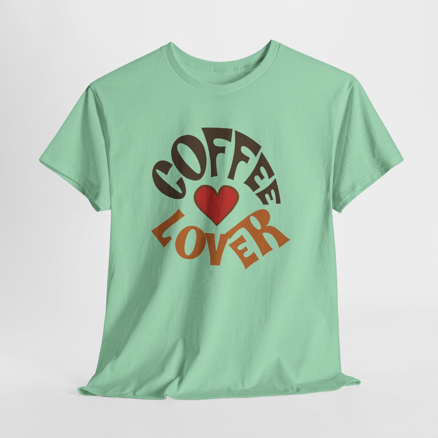 Coffee Lover Tee — Retro Heart Coffee Graphic Shirt