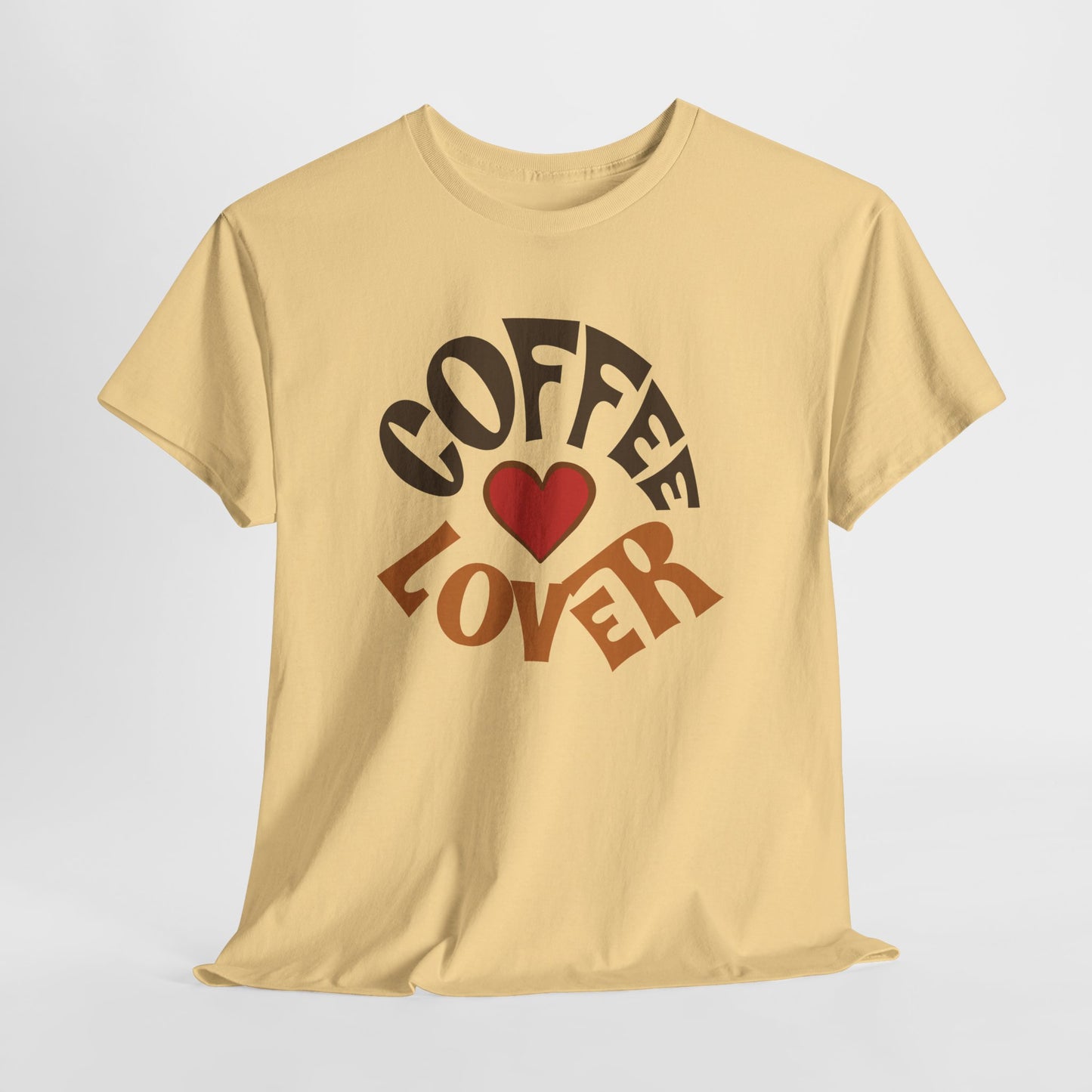 Coffee Lover Tee — Retro Heart Coffee Graphic Shirt