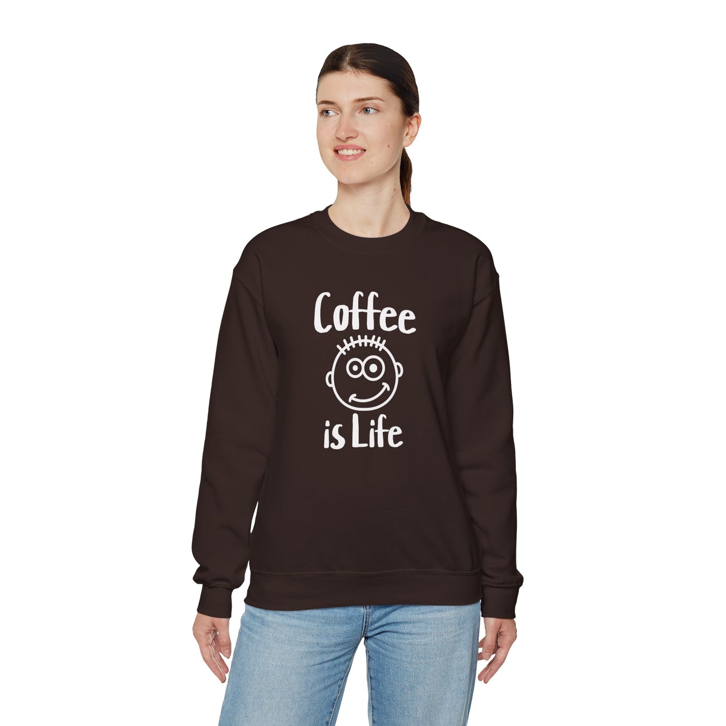 Coffee is Life Unisex Heavy Blend™ Crewneck Sweatshirt