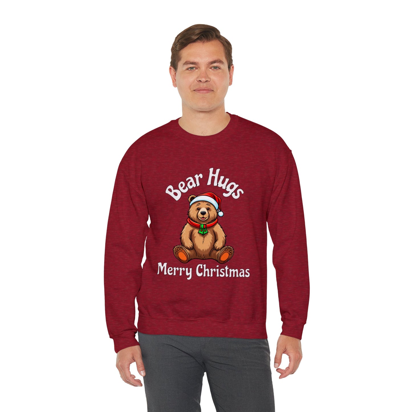 Bear Hugs Christmas Unisex Heavy Blend™ Crewneck Sweatshirt