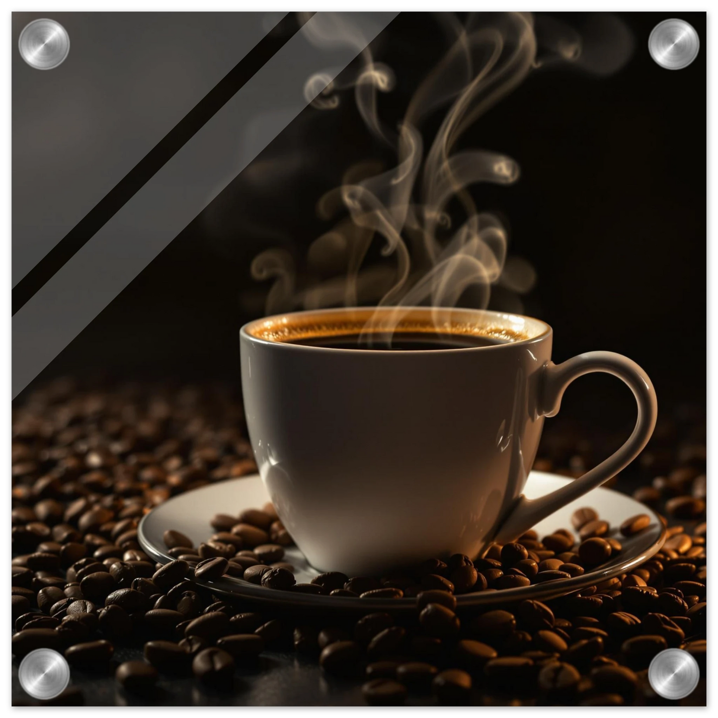 Mornings First Cup Acrylic Wall Print at Java Good Coffee